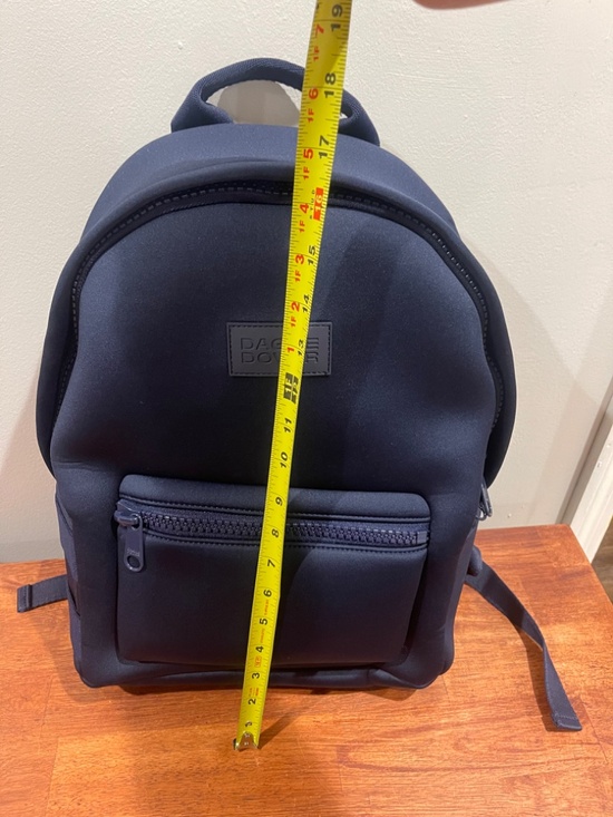 Dagne Dover Dakota neoprene Backpack + zip pouch & shoe bag in Storm Navy Medium main image 7